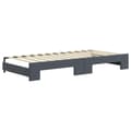 Miniatyrbillede 5 af 10: daybed med udtræk og skuffer 90x200 cm velour mørkegrå