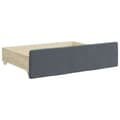 Miniatyrbillede 6 af 10: daybed med udtræk og skuffer 90x200 cm velour mørkegrå
