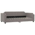 Miniatyrbillede 4 af 10: daybed med udtræk og madras 90x200 cm stof gråbrun