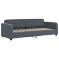 Miniatyrbillede 3 af 10: daybed med madras 80x200 cm velour mørkegrå