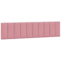 Miniatyrbillede 8 af 10: sengeramme med sengegavl 200x200 cm fløjl pink