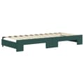 Miniatyrbillede 5 af 10: daybed med udtræk og madras 90x200 cm velour mørkegrøn