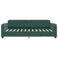 Miniatyrbillede 4 af 10: daybed med madras 100x200 cm velour mørkegrøn
