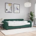 Miniatyrbillede 1 af 10: daybed med madras 100x200 cm velour mørkegrøn