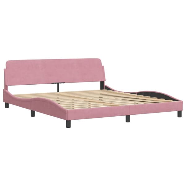 LED Sängynrunko Pinkki 180x200 cm Velvet