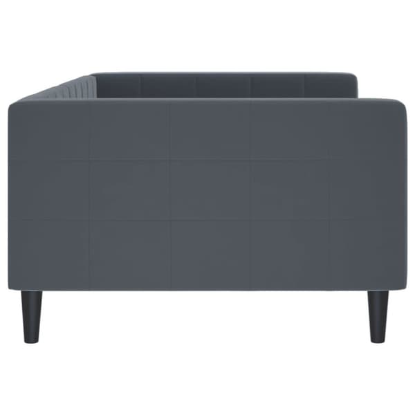 Dagbädd mörkgrå 100x200 cm sammet
