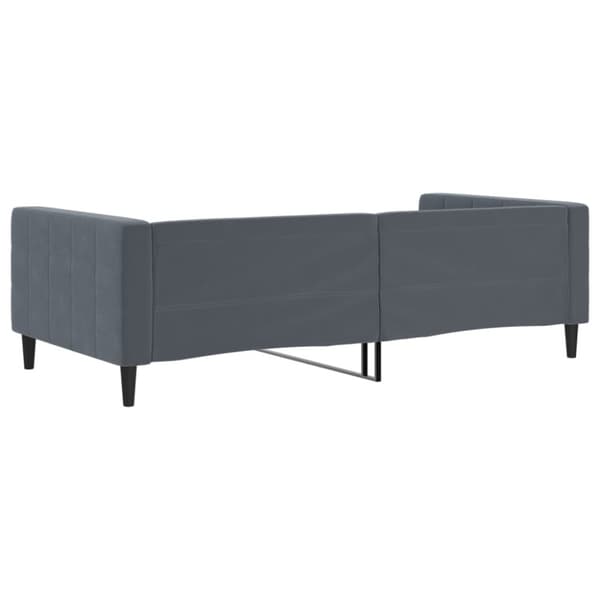 Dagbädd mörkgrå 100x200 cm sammet