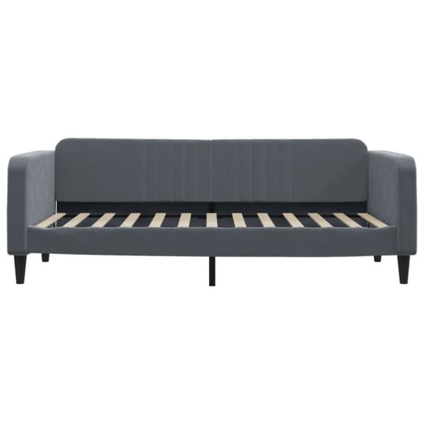 daybed 100x200 cm velour mørkegrå