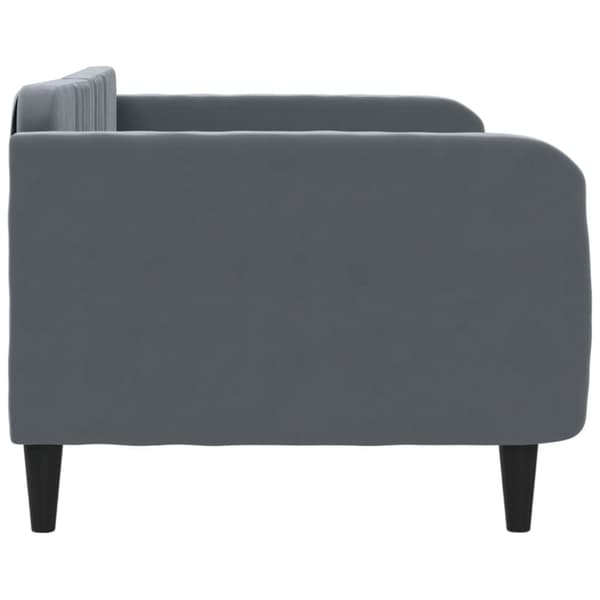 daybed 100x200 cm velour mørkegrå