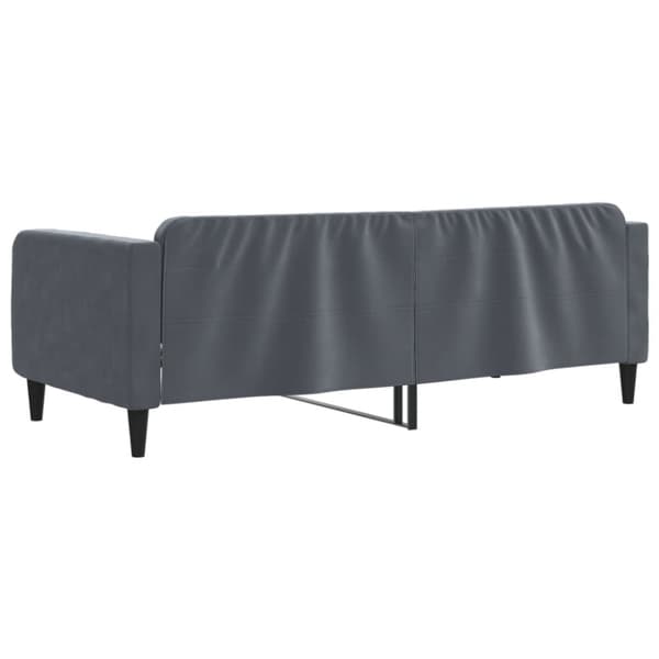 daybed 100x200 cm velour mørkegrå