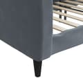 Miniatyrbillede 6 af 8: daybed 100x200 cm velour mørkegrå