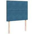 Miniatyrbillede 9 af 10: kontinentalseng med madras 120x190 cm velour blå