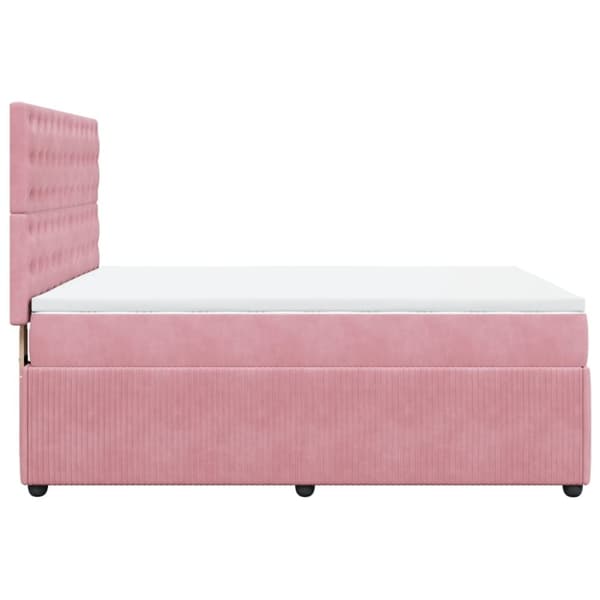 Continental sänky patjalla Pinkki 140x200 cm Velvet
