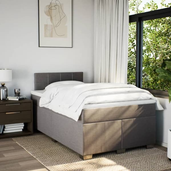 Continental sänky patjalla Taupe 120x190 cm Kangas