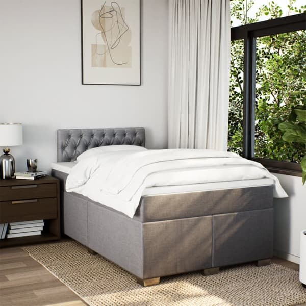 Continental sänky patjalla Taupe 120x190 cm Kangas