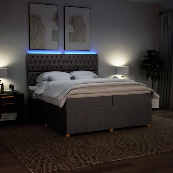 Continental sänky patjalla Taupe Kangas 200x200 cm