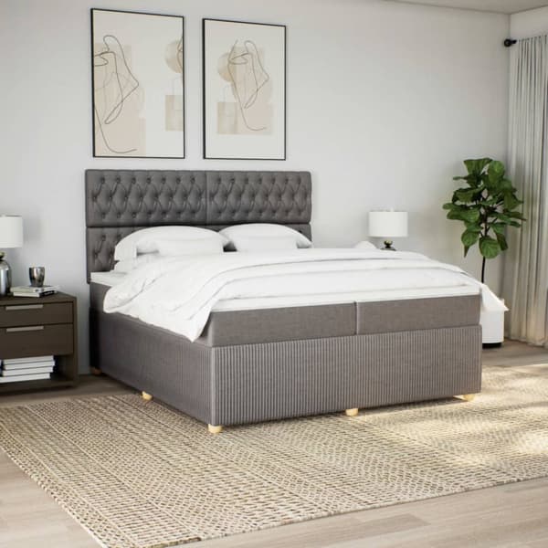 Continental sänky patjalla Taupe Kangas 200x200 cm