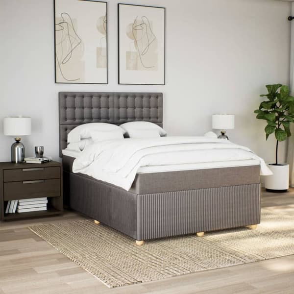 Continental sänky patjalla Taupe Kangas 140x190 cm
