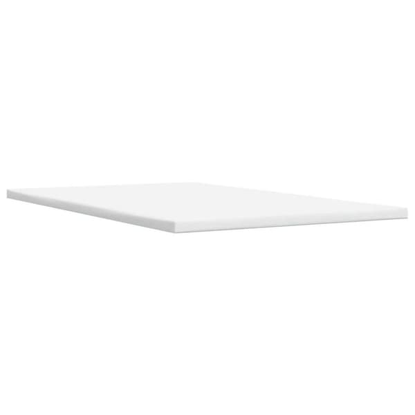 kontinentalseng med madras 120x200 cm stof cremefarvet