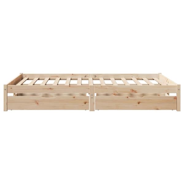sengeramme uden madras 160x200 cm massivt fyrretræ