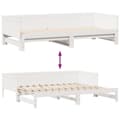 Miniatyrbillede 8 af 10: daybed med udtræk og skuffer uden madras 80x200 cm hvid
