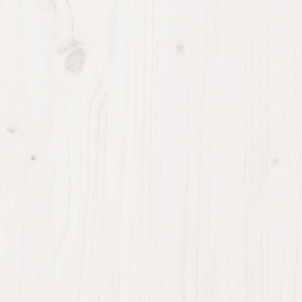 sengeramme uden madras 100x200 cm massivt fyrretræ hvid
