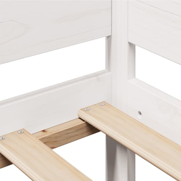 daybed med skuffer 90x190 cm massivt fyrretræ hvid