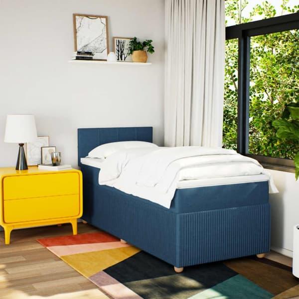 Continental Bed Patja, Sininen, Kangas, 80x200 cm