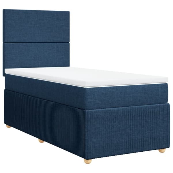 Continental Bed Patja, Sininen, Kangas, 80x200 cm