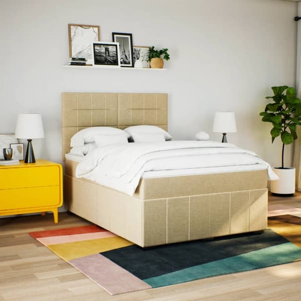 Continental sänky patjalla Cream Kangas 140x190 cm