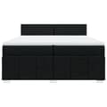 Miniatyrbillede 4 af 10: kontinentalseng med madras 200x200 cm stof sort