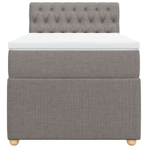Continental sänky patjalla Taupe Kangas 90x200 cm