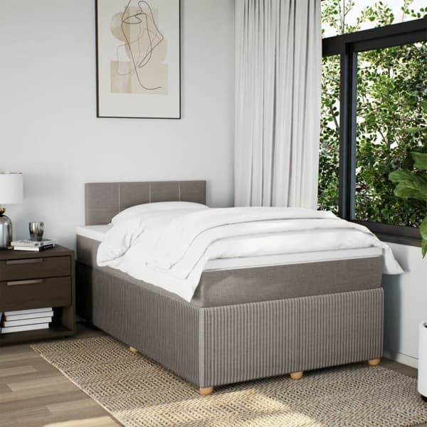 Continental sänky patjalla Taupe 120x190 cm Kangas