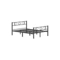 Miniatyrbillede 1 af 9: Seng 140 × 200 cm - Lavet af blæk -sort metal