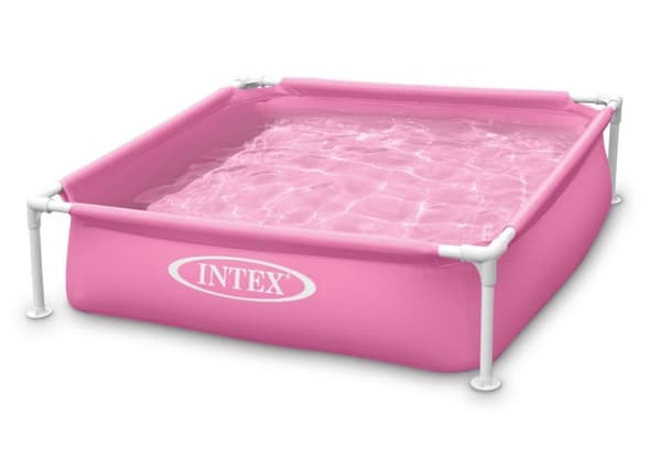 Uima-allas 122 x 122 x 30 Mini Frame rakenteella #57172 pinkki
