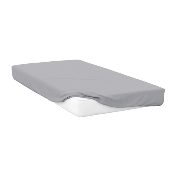Belledorm 200 Thread Count Egyptian Cotton Fitted Sheet Platinum Single