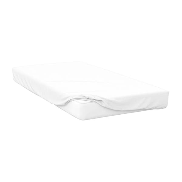 Belledorm 200 Thread Count Cotton Percale Ultra Deep Fitted Sheet White Kingsize