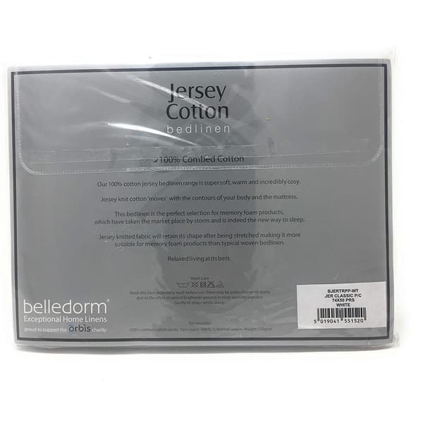 Belledorm Jersey Cotton Contour Pillowcase (Pair)