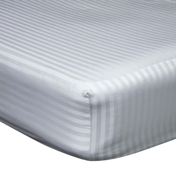 Belledorm 540 Thread Count Satin Stripe Extra Deep Fitted Sheet