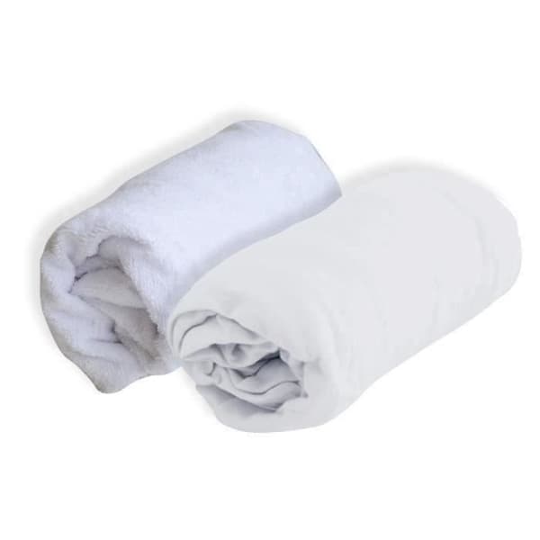 DOUX NID Lot 1 Alese + 1 Fitted Sheet - 70 X 140 Cm - White