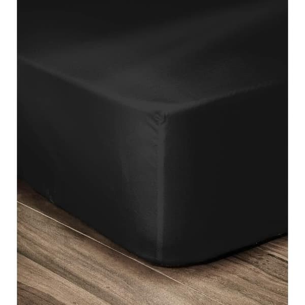 LOVELY HOME Monterat ark 100% bomull 160x200x25 cm svart