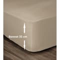 Pikkukuva 1 / 2: ÄLSKT HEM 100% bomullsmonterat ark 140x190cm - Hatt 35cm - Beige