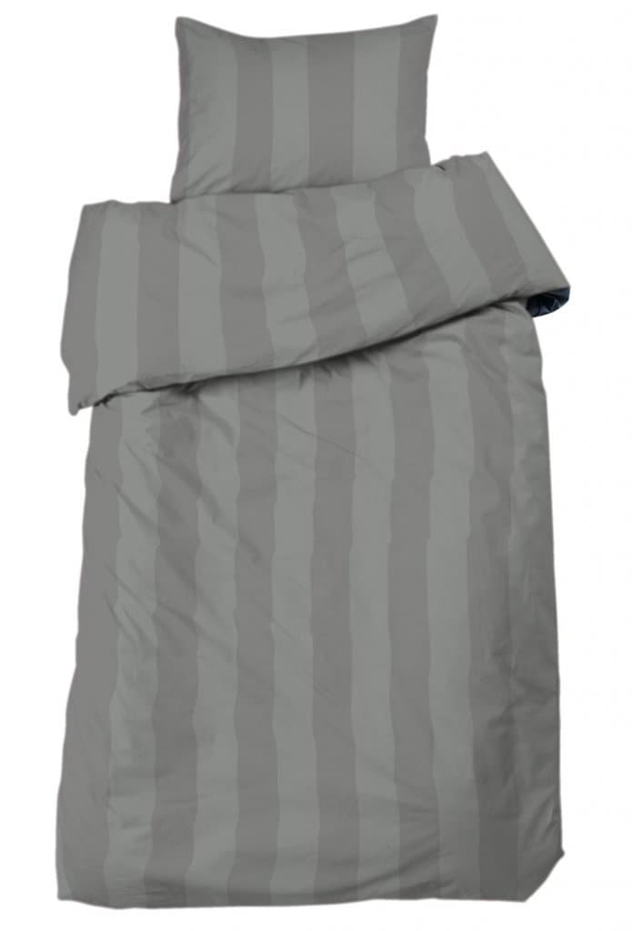 Big Stripe Bäddset Mörkgrå