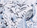 Miniatyrbild 8 av 8: Påslakan och Örngott Set Vit och Blå Bomull Blommönster 155 x 220 cm Modern Boho Sovrum
