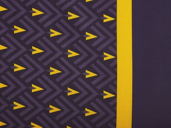 Sengetøj 135x200 cm Blå/Gul Satin Bomuld Solid mønster Dynebetræk Pudebetræk Moderne