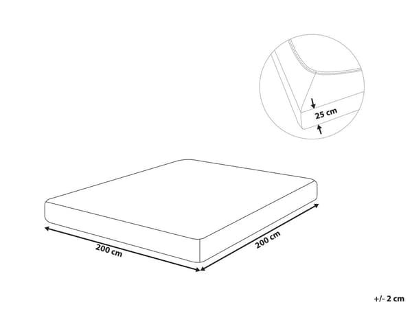 Muotoonommeltu aluslakana musta 200 x 200 cm puuvillaa