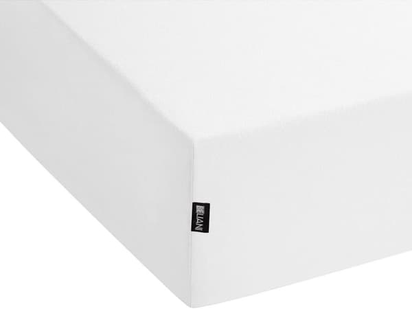 Dra-på-lakan Vit Bomull 140 x 200 cm Solid Mönster Klassisk Elastisk