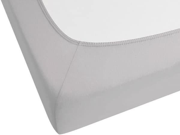 Dra-på-lakan Ljusgrå Bomull 180 x 200 cm Solid Mönster Klassisk Elastisk