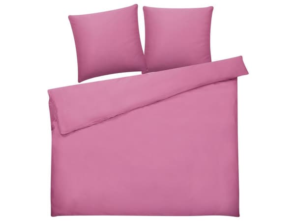 Sängkläder Rosa Bomull 200 x 220 cm Solid Mönster Påslakan Örngott Modernt Elegant Sovrum