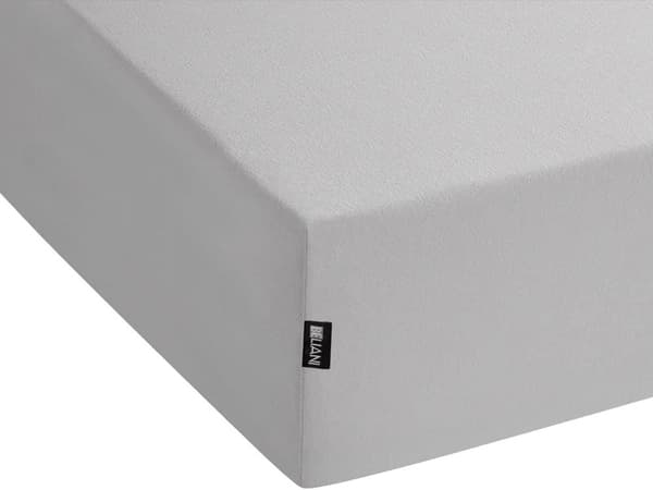 Dra-på-lakan Ljusgrå Bomull 140 x 200 cm Solid Mönster Klassisk Elastisk